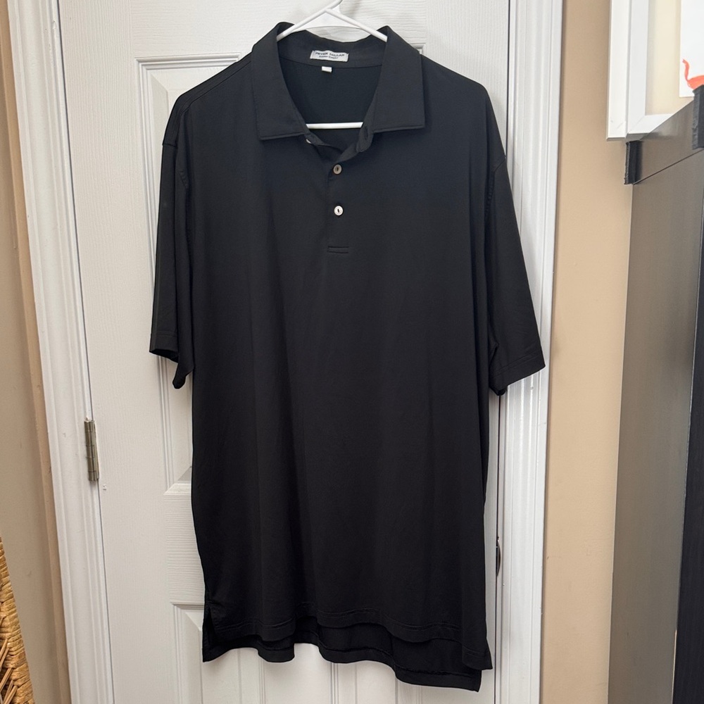 Peter Millar Black Polo Shirt